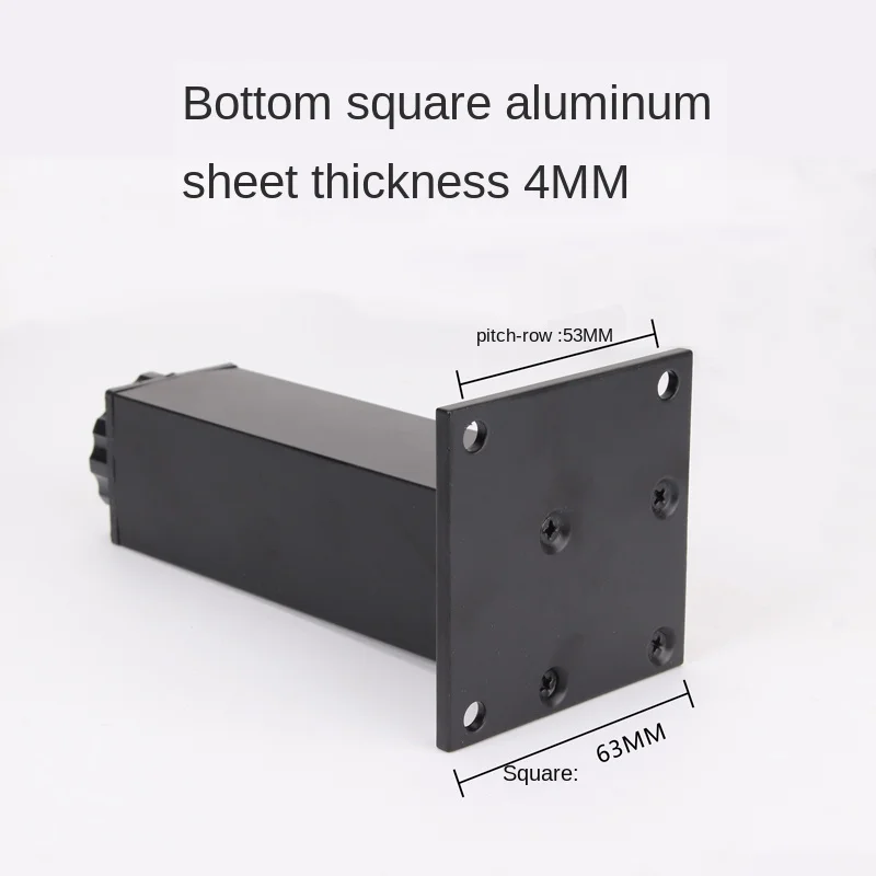 

4Pcs/Set Black Adjustable Aluminum Alloy Bathroom Cabinet, Coffee Table, TV Cabinet Foot, Support Leg, Heighten Cabinet Leg