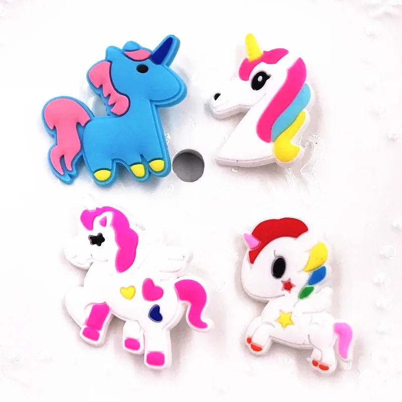 4 шт. Оптовая продажа Детское нижнее белье Разноцветные лошадь значок значки с