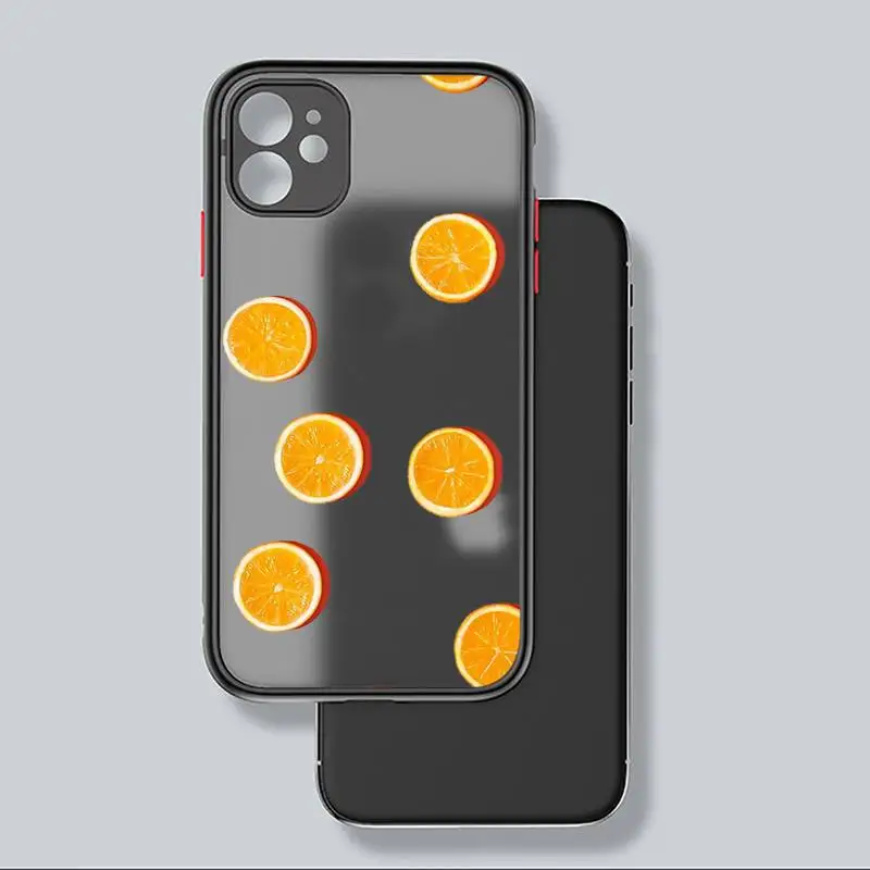 

lemon summer fruit pattern Phone Case matte transparent For iphone 7 8 11 12 plus mini x xs xr pro max cover