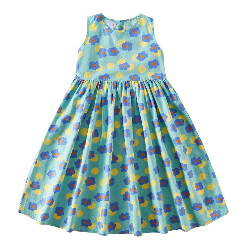 

In the summer of 2021 the new cuhk children's seaside resort princess dress girls parents and children dress and skirt