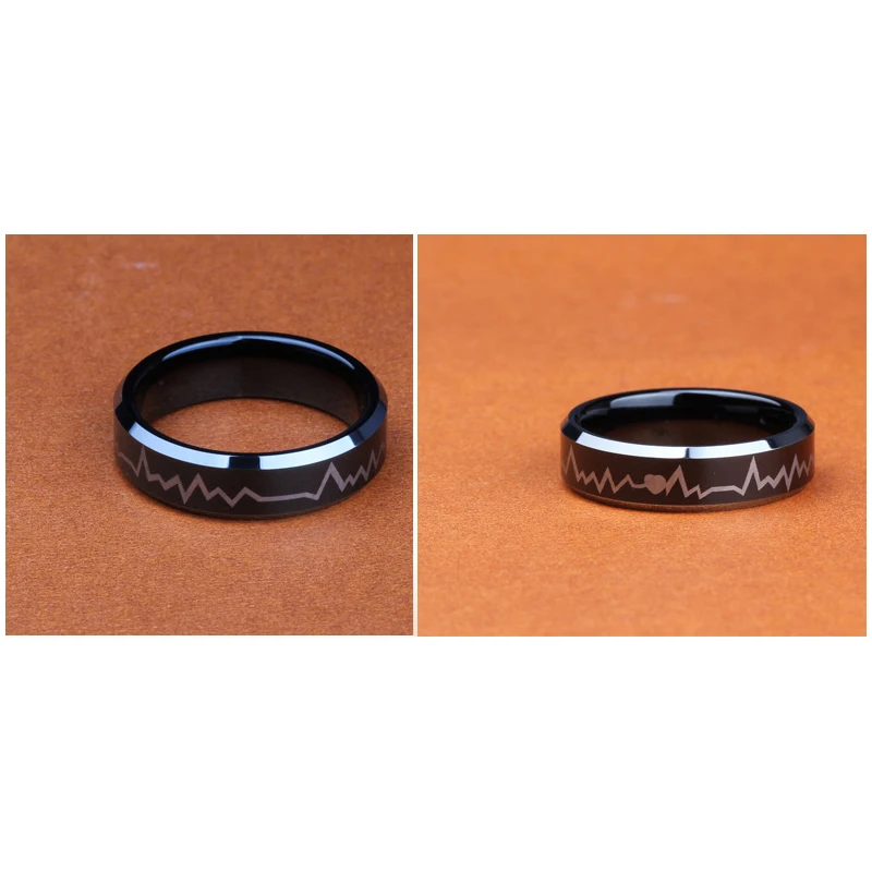 Модное кольцо из нержавеющей стали для мужчин и женщин ювелирные изделия пары
