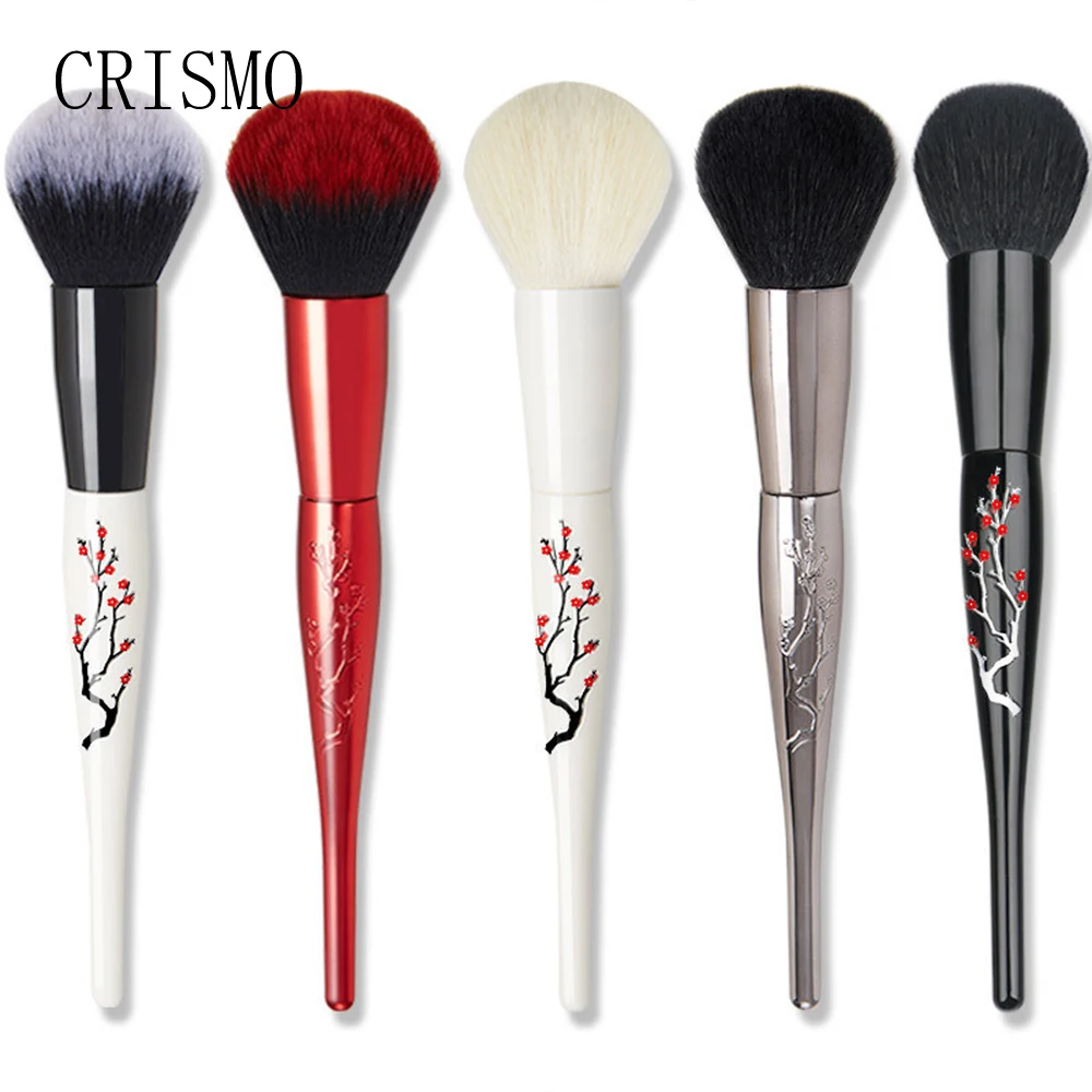

CRISMO Soft Synthetic Hair Powder Makeup Brushes Blusher Big Make Up Brush Plum Foundation Brush Cosmetic Tools