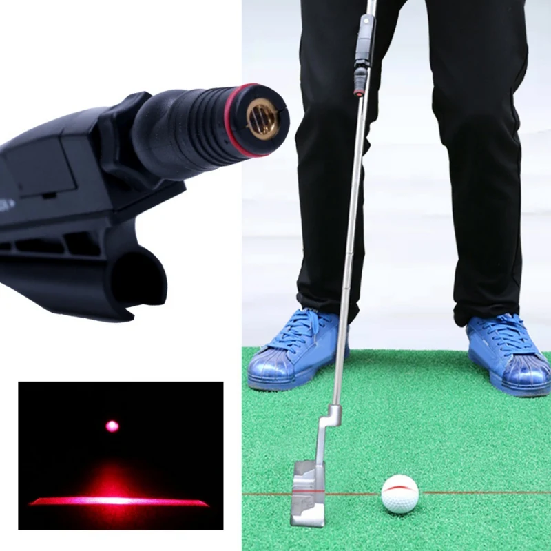 

Golf Putter Laser Sight Pointer Teaching Putter Aim Putt Help Practice Putting Training Aim Corrector Improve Line Aids Tools