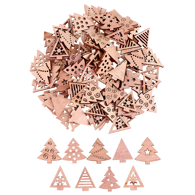 

100 шт., новогодние украшения для новогодней ёлки