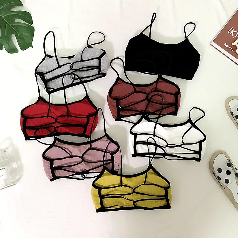 Для женщин Топ без бретелек бюстгальтер с открытой спиной сексуальный