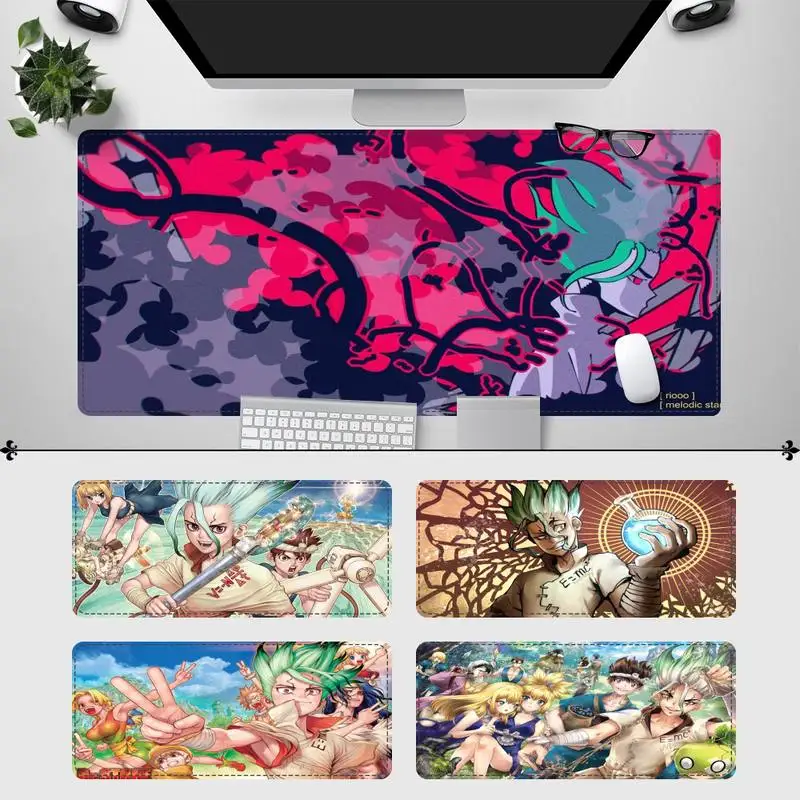 

Trend Dr Stone Mouse Pad Gamer Keyboard Maus Pad Desk Mouse Mat Game Accessories For Overwatch