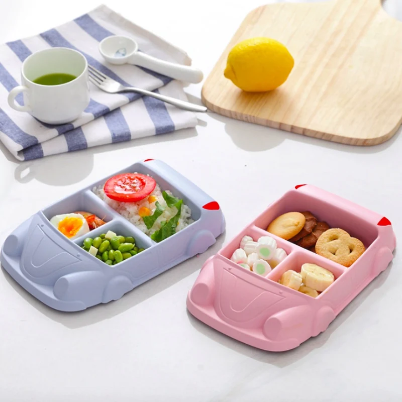 Конфетный цвет пластиковая детская разделительная чаша домашняя школьная еда