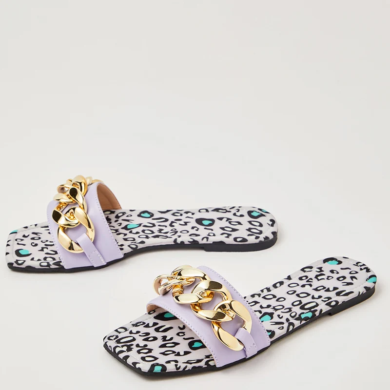 

Women Shoes Slippers Female Flats Rubber Slippers Women Flip Flop Women Summer Footwear Leopard Flip-Flops 2021 Ladies Slides