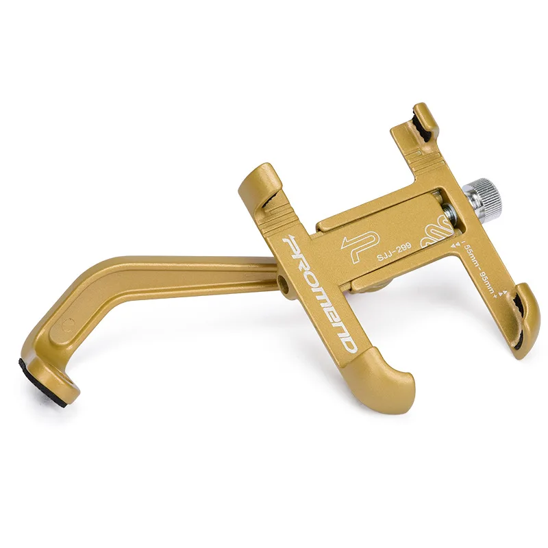 Rearview Gold Алюминиевый держатель для телефона на мотоцикл, Руль заднего вида, велосипедный кронштейн для iPhone, samsung, регулируемая поддержка, gps, подставка для телефона на велосипед - Цвет: Rearview Gold