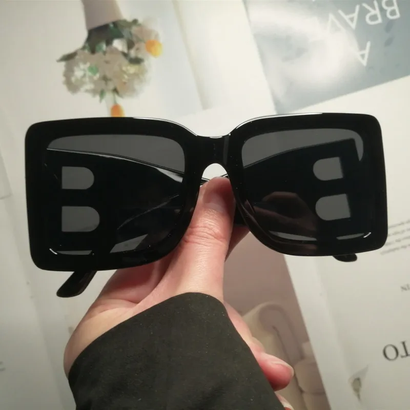 Vintage Luxury Unisex Square Sunglasses, Bright Color, High Quality Fashion & Versatile Sun Glasses image 3