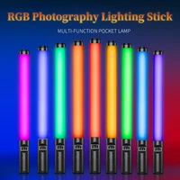 rgb colorful led stick fill light handheld 10w 3000k 6500k led flash light stick speedlight photographic lighting
