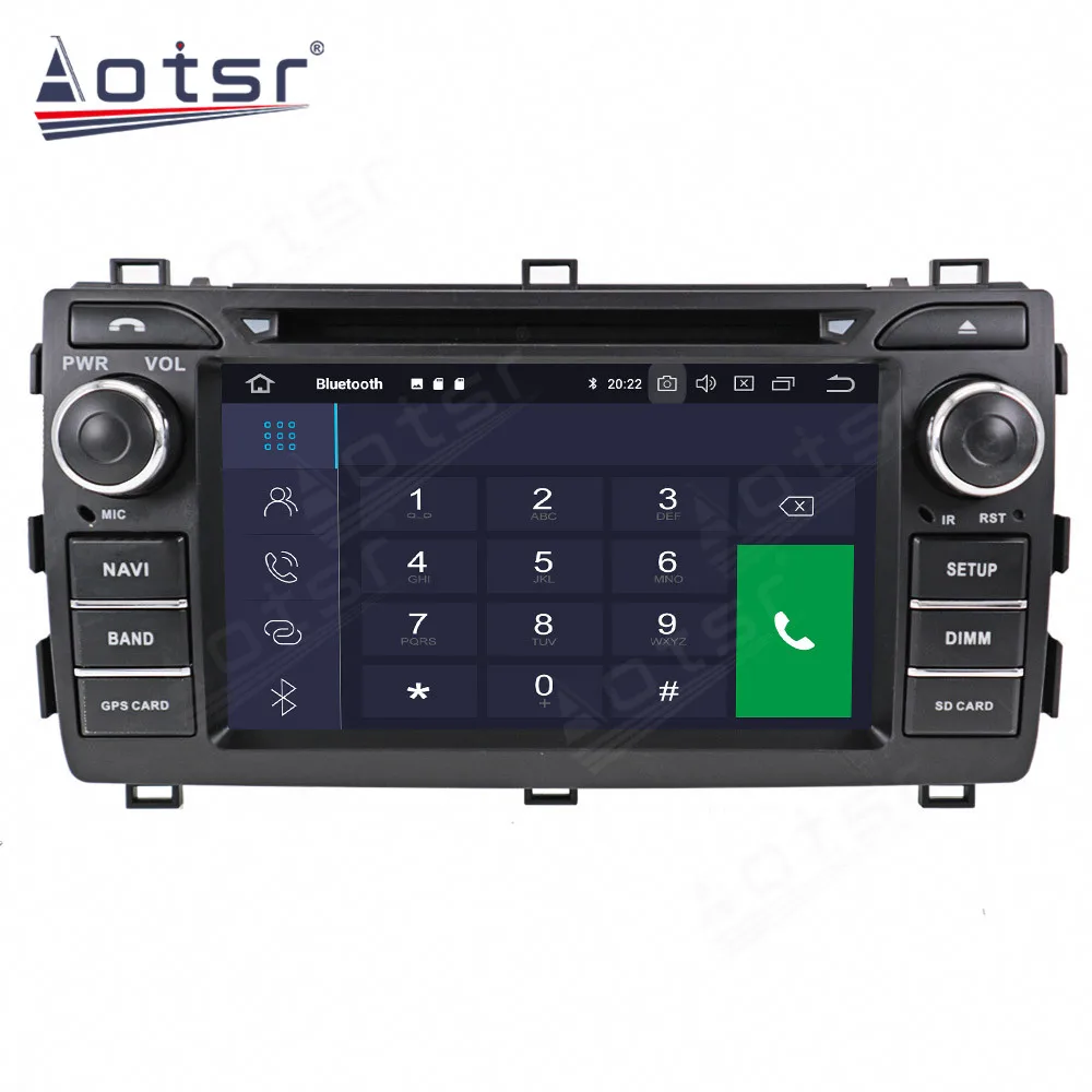 Андроид 11 для автомобиля Toyota Auris 2013-2015 GPS-навигация автомобильный стерео мультимедийный видеоплеер Carplay лента головного блока.