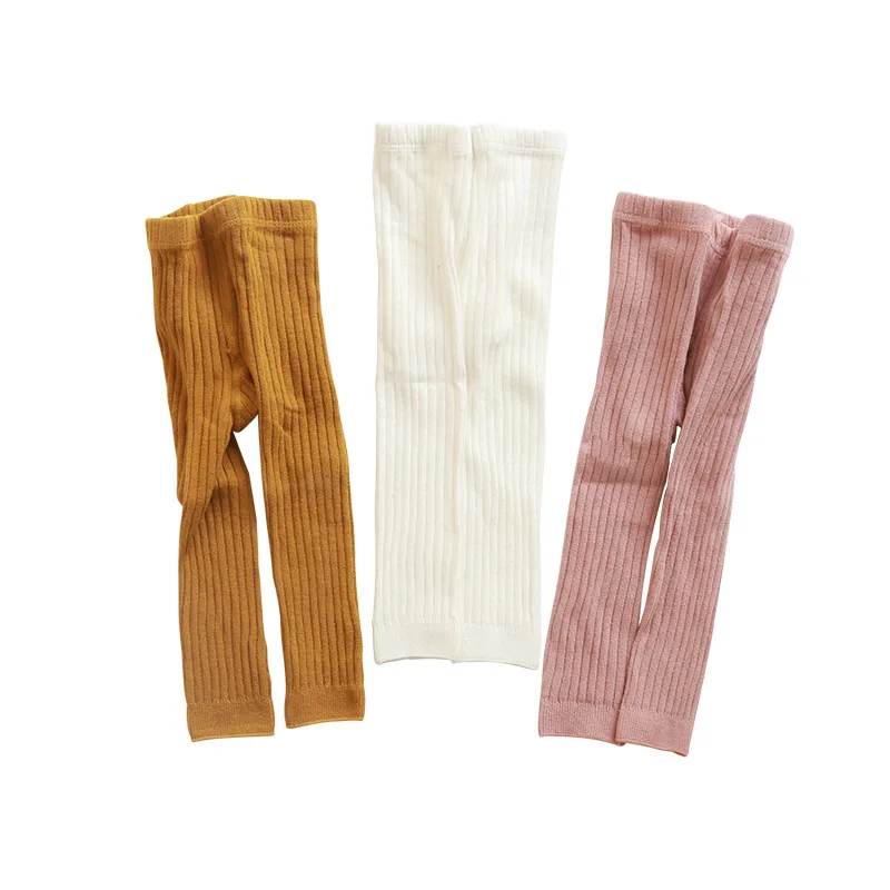 Leggings el&aacute;sticos para ni&ntilde;a, pantalones de punto para ni&ntilde;o peque&ntilde;o, Color rosa y amarillo, primavera y oto&ntilde;o, gran oferta, 2021-3