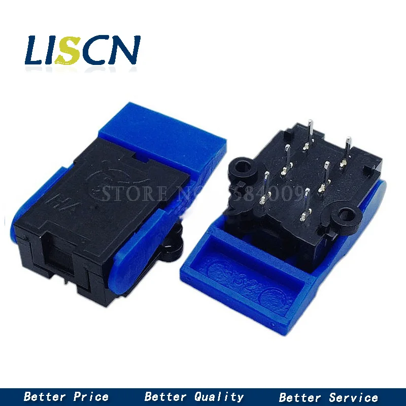 

5 шт. телефонный пружинный переключатель для строительства домофон дверной звонок пружинный переключатель сброс микропереключатель 6PIN