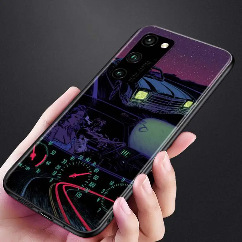 

Car Tire Wheel Dashboard for Huawei Honor 9A 9C 9S 9X 10 9 Lite 30 20 Pro 10i 8X 8 8A 7A 7C Pro Lite Black Phone Case