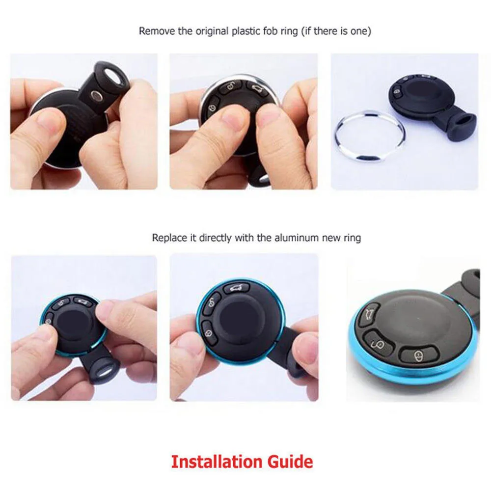 Keychain Trim Cover Ring Car Aluminum Alloy Trinket Key Rings For Mini Cooper 08 JCW R55 R56 R57 R58 R59 R60 | Автомобили и
