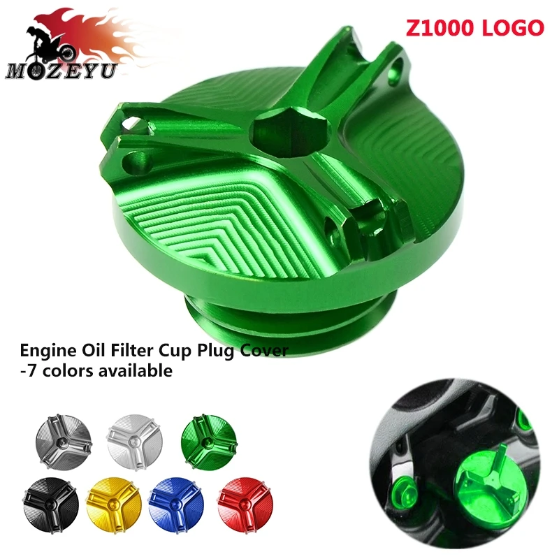 

Motorcycle CNC Aluminum Engine Oil Cap Bolt Screw Filler Cover For KAWASAKI z1000 Z1000 2014 2015 z1000SX 2010 2011 2012 2013