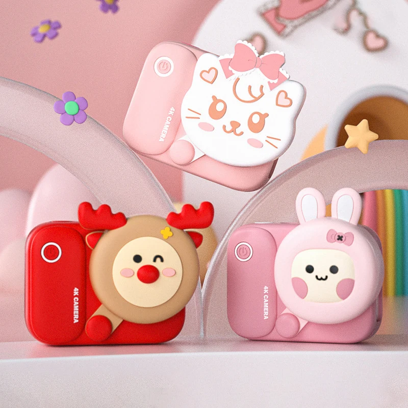 

Children's Digital Camera for Kids Camera 4K Projection Video Camera Mini Cute Educational Toys For Children Baby Birthday Gift