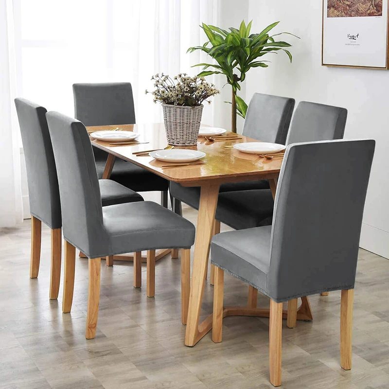 Жаккардовые чехлы на стулья роскошные из дешевой ткани универсальный размер