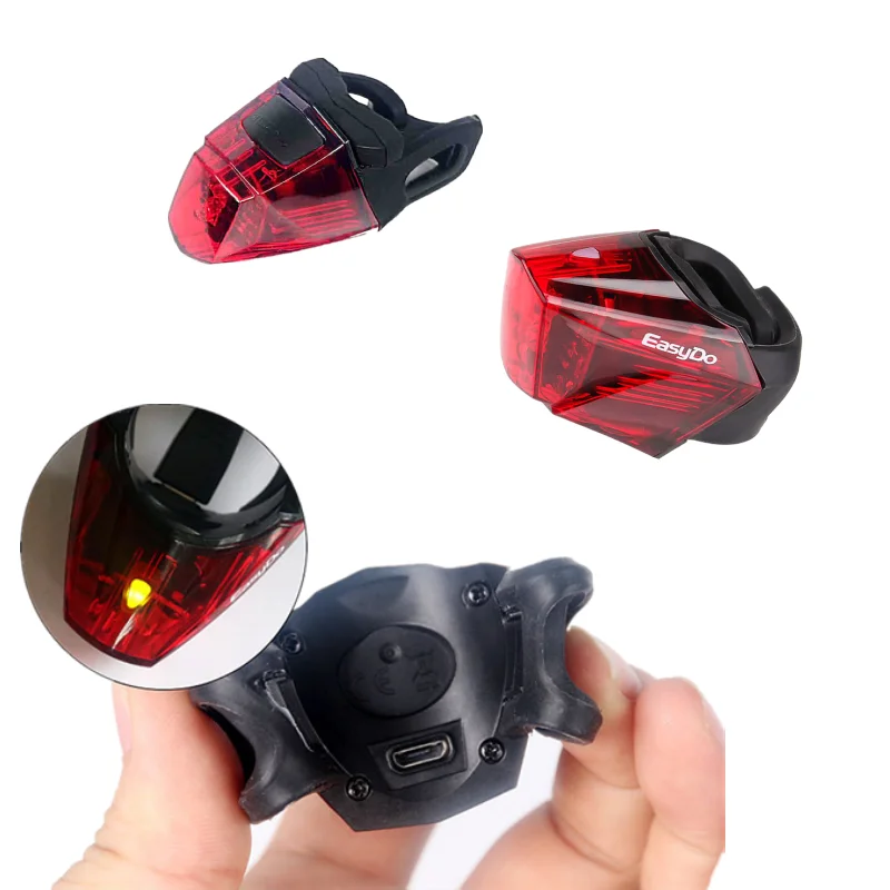 

USB Rechargeable Rear Bicycle Warning Light Waterproof Night Riding Rear Seat Light Bicycle Seat Tube Light Riding Equipment.