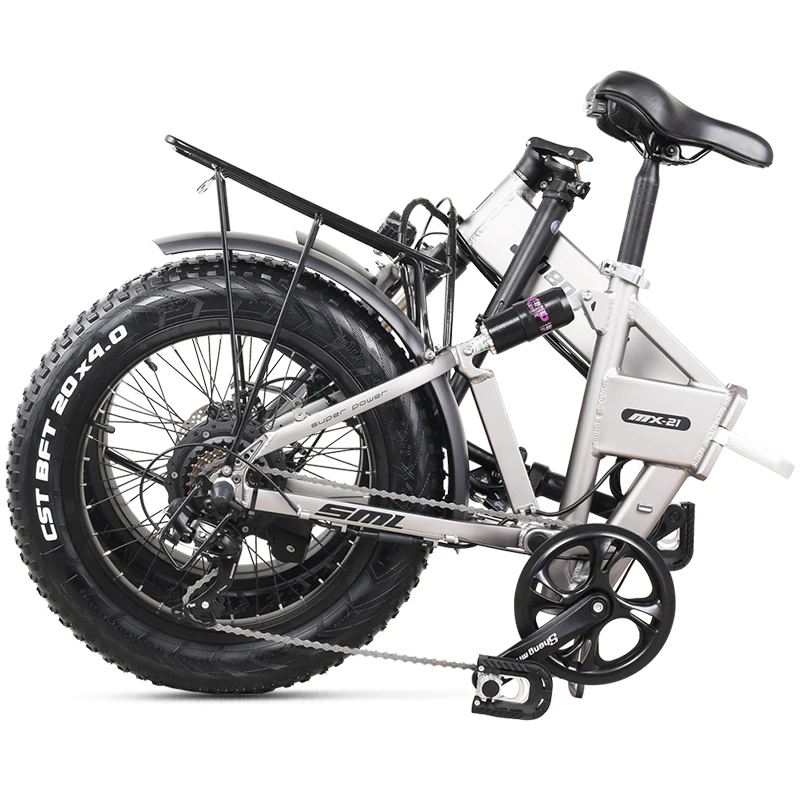 Billig Shengmilo 500W Stadt Bike Falten Elektro-fahrrad Mountainbike 20 Zoll 4,0 Fett Reifen Ebike 48V 12,8 Ah Lithium-Batterie