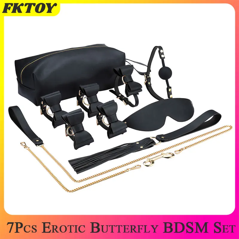 7 шт набор ведомого эротические секс игрушки из искусственной кожи металлический