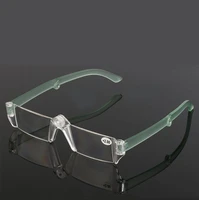 foldable portable reading glasses women men rimless resin lenses ultralight anti blu anti faitgue with case 1 1 5 2 to 3 5