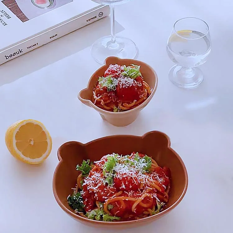 Миска в Корейском стиле с медведем рандомная миска для салата мороженого пудинга