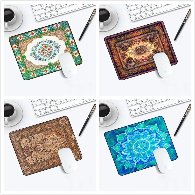 

Persian carpet pattern mouse pad 22X18X0.2cm without laptop mouse pad lock non-slip