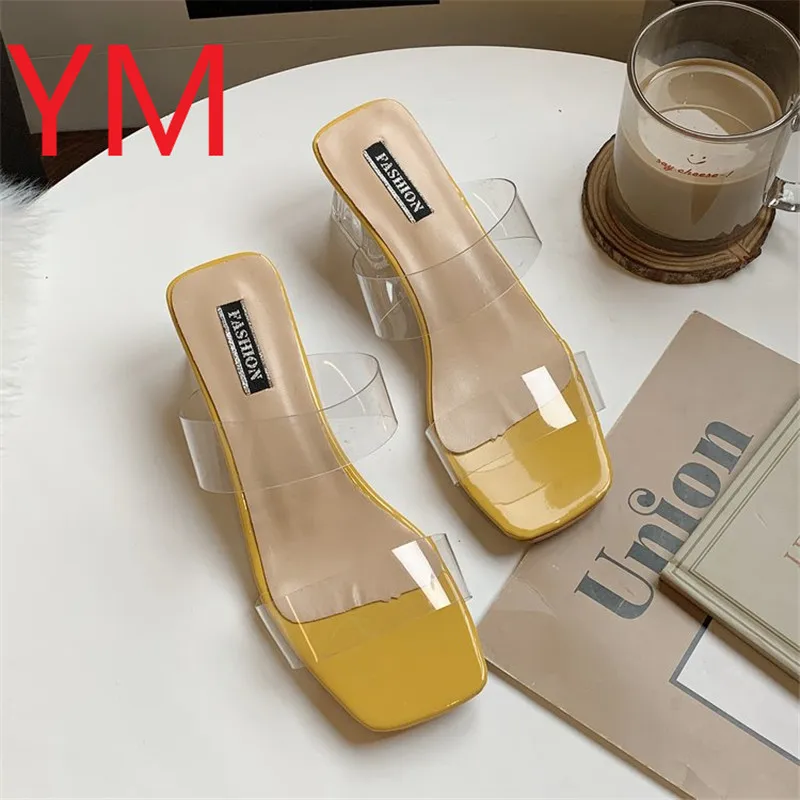 

Sexy HOT Clear High Heels Slippers Women Sandals Summer Shoes Woman Transparent High Pumps Wedding Jelly Buty Damskie Sandals
