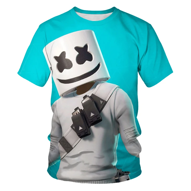 

Bar friends DJ pop music nightlife theme 3D printing men's T-shirt men's and women's short-sleeved shirt O-neck clothing