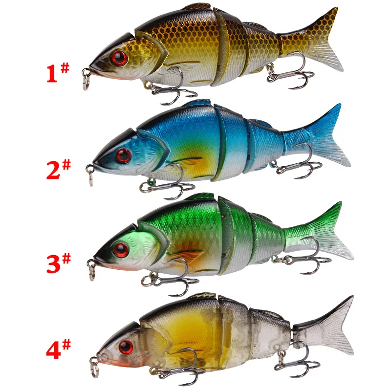 

1PCS 12.5cm 21g Wobblers Pike Fishing Lures Artificial Multi Jointed Sections Artificial Hard Bait Trolling Pike Carp Fishing