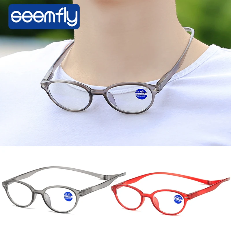 Очки seemfly для чтения на шею мужчин и женщин магнитные сгибаемые очки с защитой от синего света