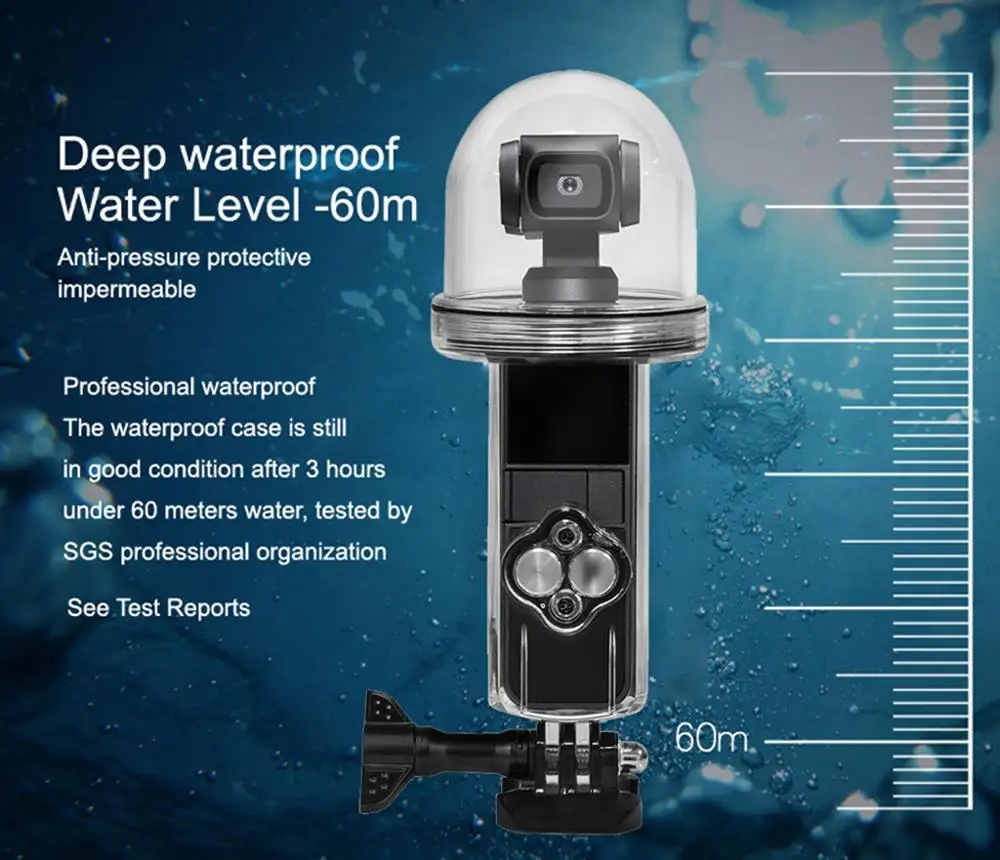 Новая Водонепроницаемая Спортивная камера Чехол для дайвинга 60 м карманной экшн