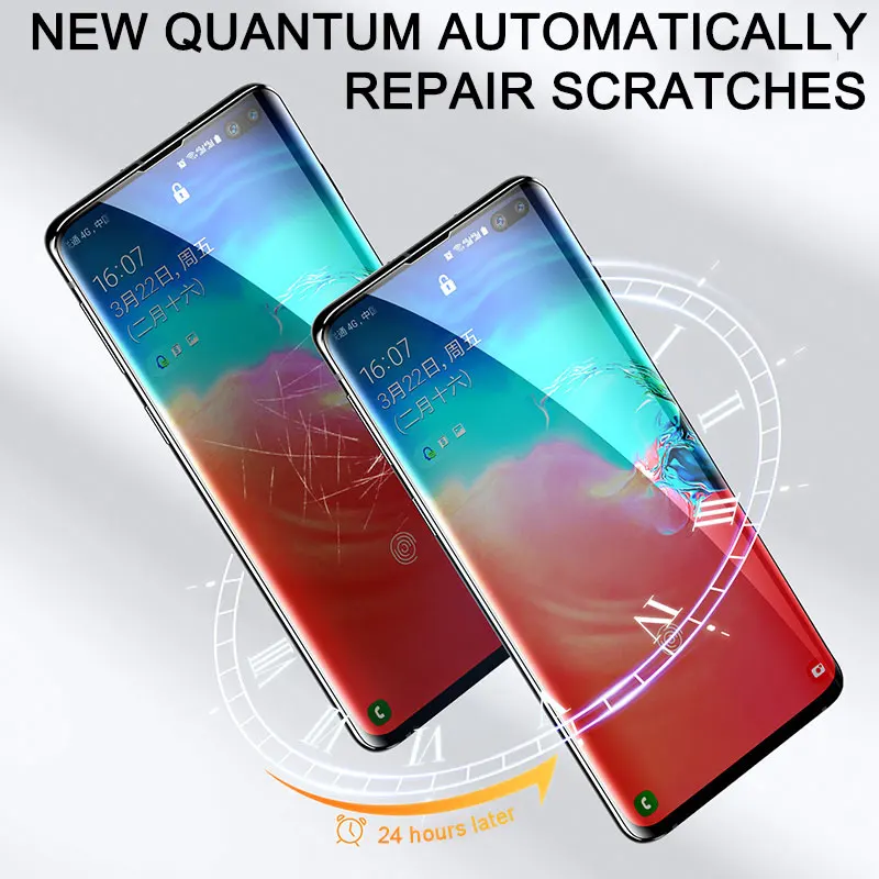 Full Cover Hydrogel Film Screen Protector For Samsung Galaxy S10 S9 S8 S10E S20 S21 Plus S6 S7 edge On A51 A50 A70 A71 A10 Film