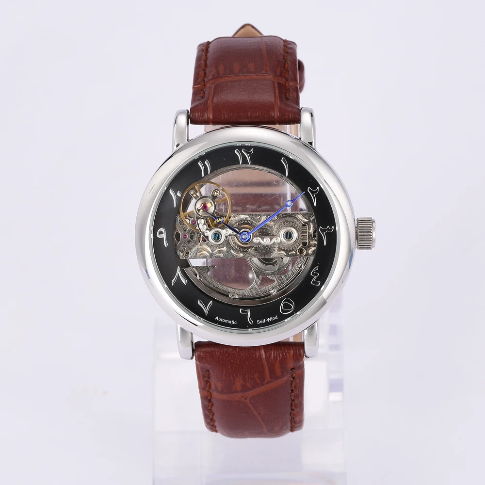 Механические арабские часы, индивидуальные исламские часы, Прямая ...