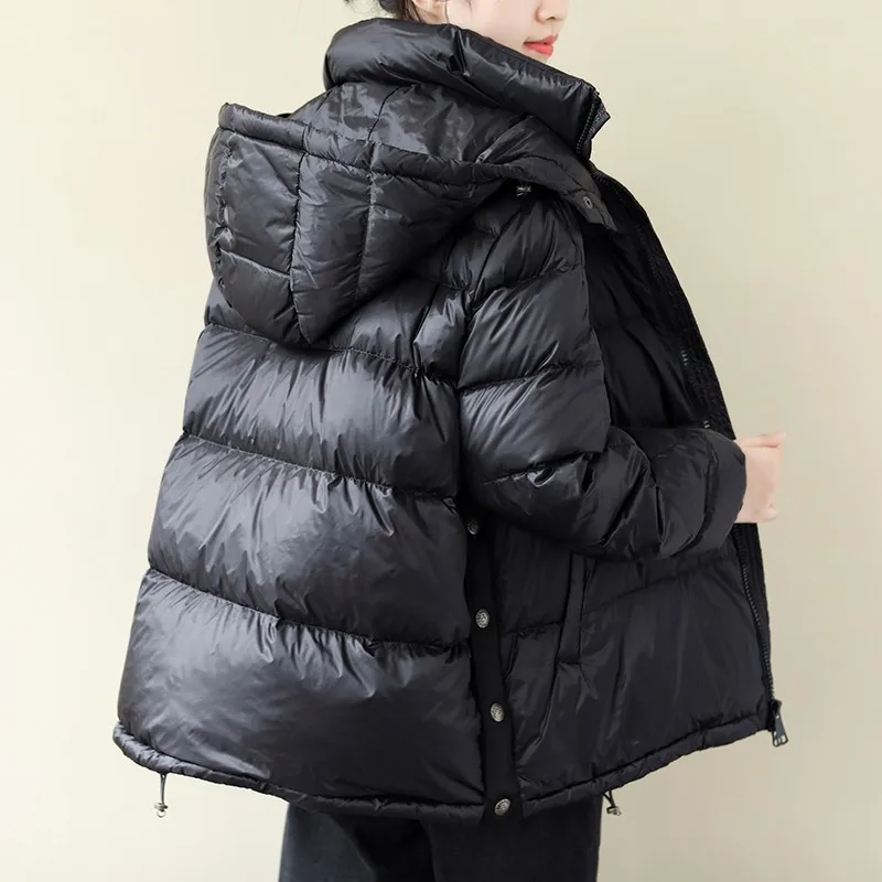 Зимнее пуховое пальто для женщин свободные теплые куртки 2019 Новые Топы с