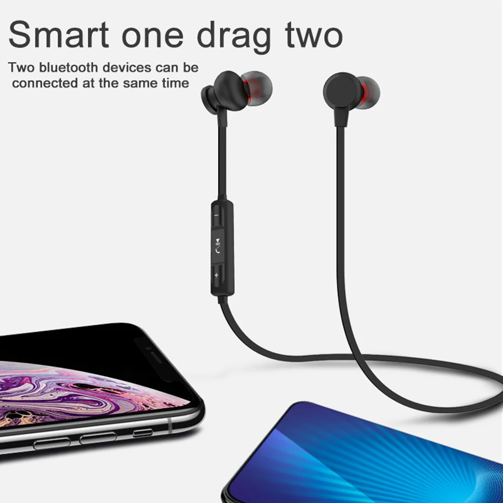 LB-T2 Bluetooth 5,0 магнитные Беспроводные наушники с нашейным ободом стерео HiFi наушники