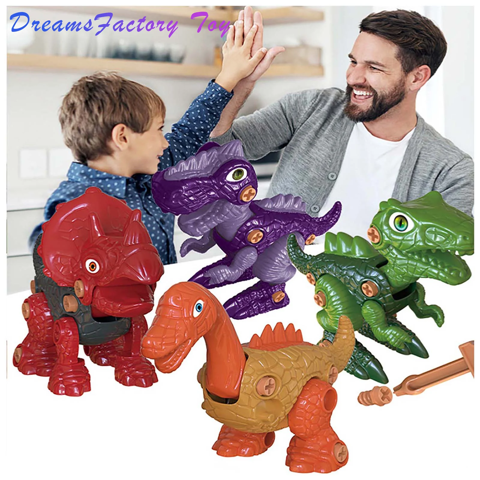 

Dinosaur Toy Diy Building Toys Kit Screwdriver Diy Dinosaur Play Kit Random Color Parts Montessori Toys Juguete De Dinosaurio