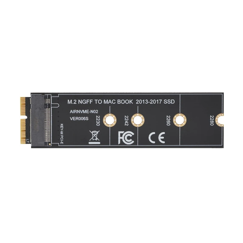 M2 NGFF PCIe AHCI SSD адаптер карты Разъем для MACBOOK Air 2013 2014 2015 2017 A1465 A1466 Pro A1398 A1502 A1419 2230-2280 |