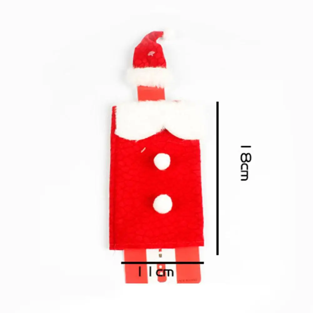 Рождественский Декор с шляпой костюм для красного вина сумка винной бутылки