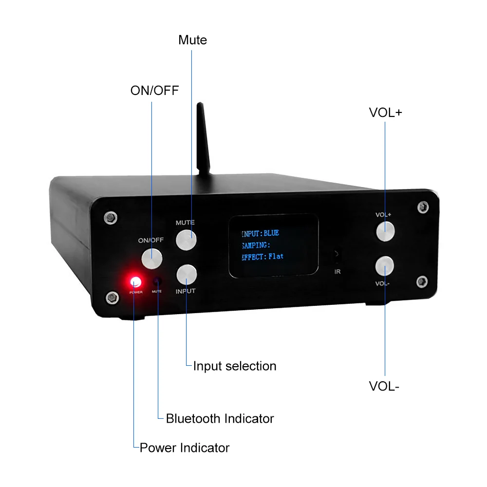 AIYIMA STA326 усилитель сабвуфера CSR8675 Bluetooth 5 0 APTX 25 Вт * 2 + 50 высокомощные 1 цифровые