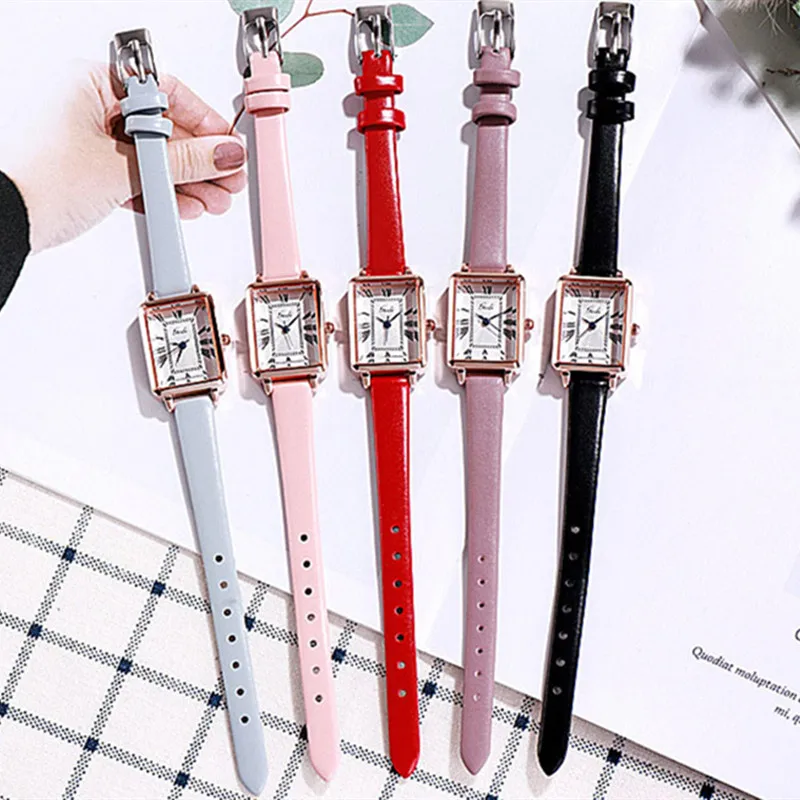 

Women Watches Luxury Square Quartz Wristwatch Women Waterproof Leather Elegant Wrist Watch Women Simple Female Clock For Ladies