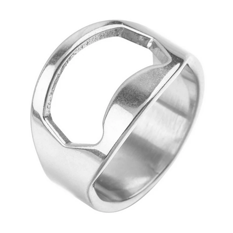 

Stainless Steel Ring Bottle Opener Handy Beer Drink Tool