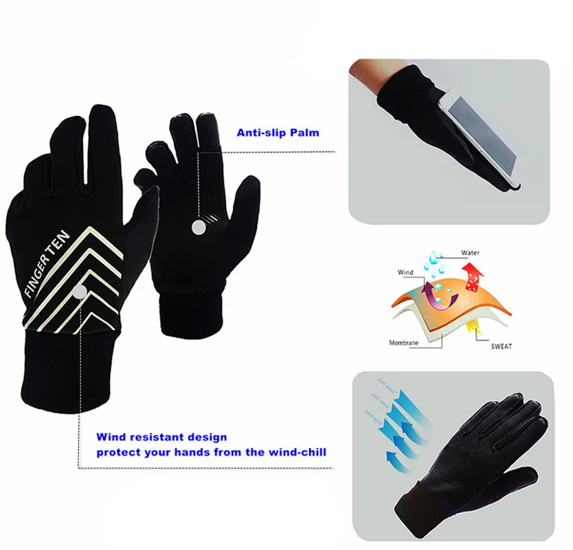 Новые Мягкие Зимние перчатки для сенсорных экранов мужчин и женщин теплые