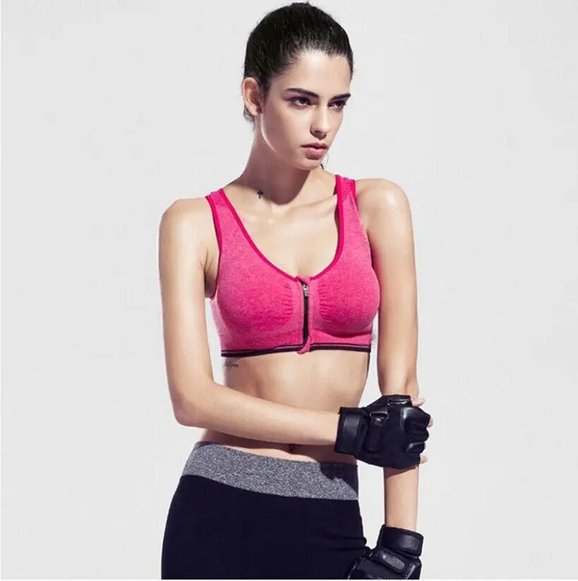 Женские повседневные бюстгальтеры на молнии топы серые синие фиолетовые розовые