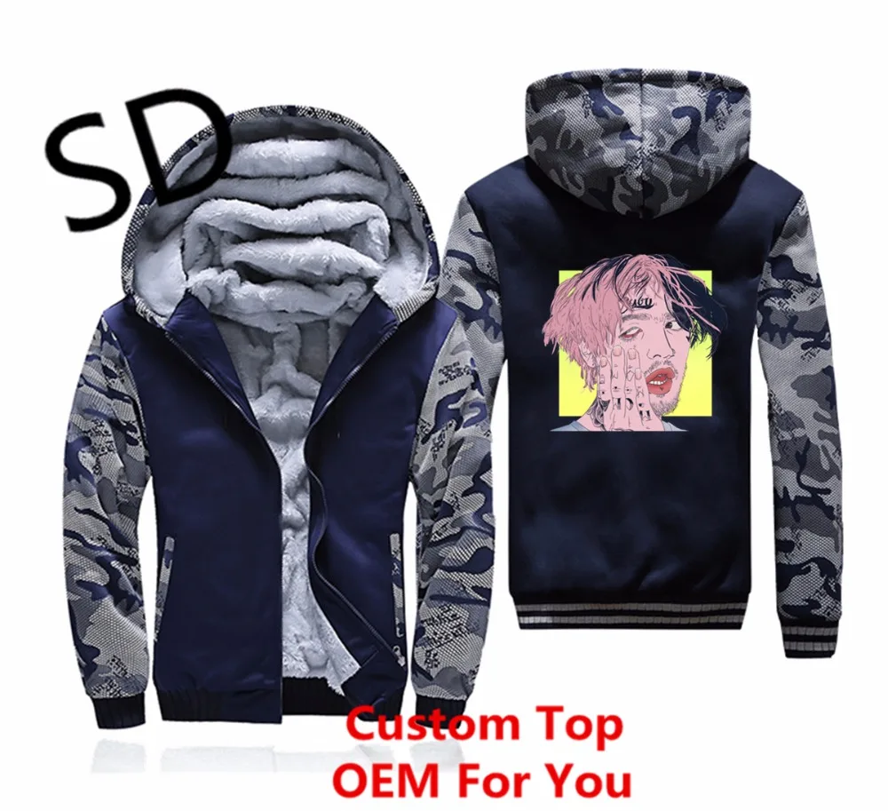 Дропшиппинг 3D lil peep толстовки мужские Harajuku пальто толстовка на молнии уличная