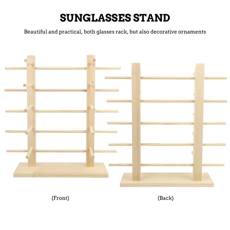 

Solid Wood Sunglasses Holder Sunglass Display Holder Glasses Display Rack