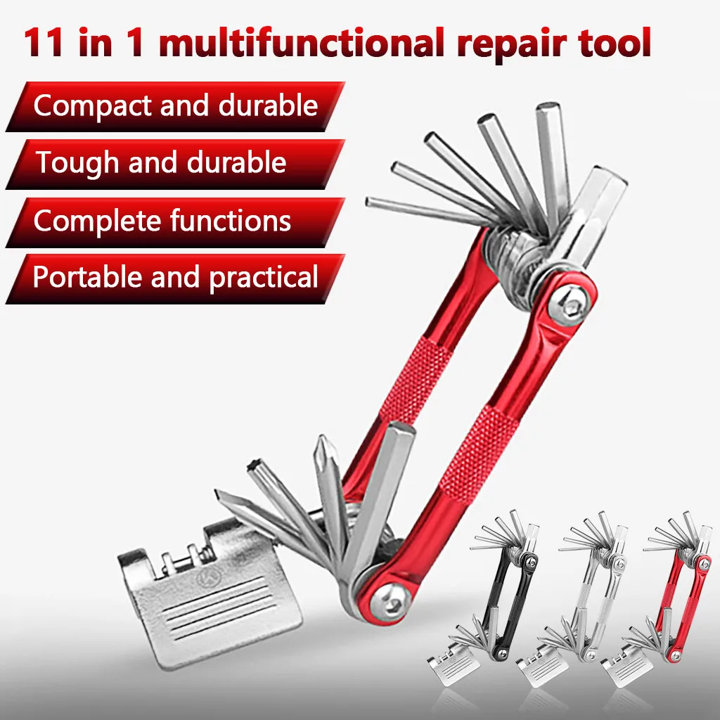 Набор инструментов для ремонта велосипеда многофункциональный набор 11 в 1
