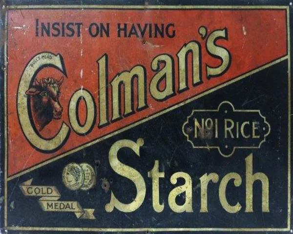 

Colmans Starch VINTAGE ENAMEL METAL TIN SIGN WALL PLAQUE 20X30CM Tin Sign